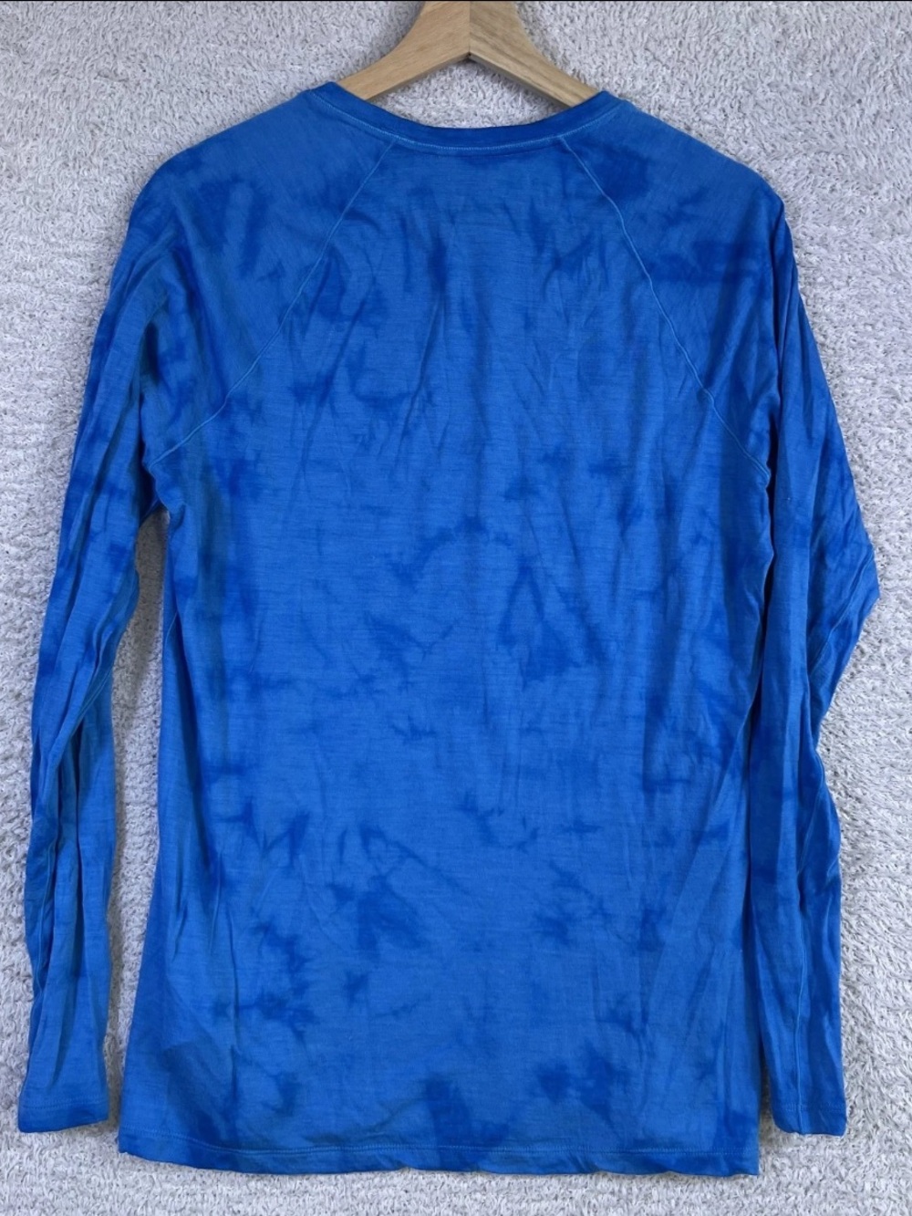 Smartwool Classic All-Season Merino Long Sleeve Base Layer Women's Large Tie Dye